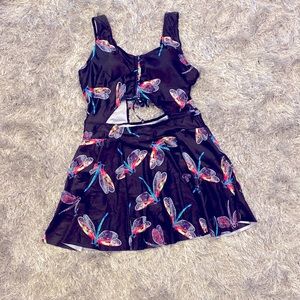 ESPRLIA Plus Size Swim Dress Swimsuit One Piece Size 1XL